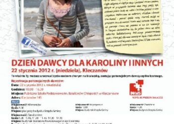 Pomóż Karolinie! Zarejestruj się w bazie dawców szpiku.