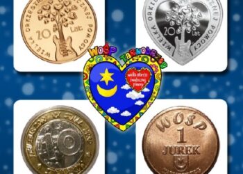 Monety WOŚP na  XX finale  w Tarnobrzegu