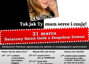 Stowarzyszenie "Dobrze, że jesteś" zorganizuje w Sandomierzu obchody Światowego Dnia Osób z Zespołem Downa.