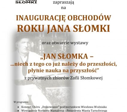 Inauguracja obchodów roku Jana Słomki w Tarnobrzegu