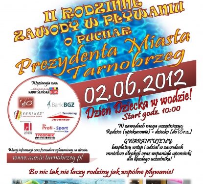 II Rodzinne Zawody w Pływaniu o puchar prezydenta miasta Tarnobrzeg