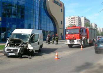 Utrudnienia w ruchu na ulicy Kopernika w Tarnobrzegu.