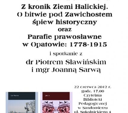 Wydawnictwo Armoryka prezentuje 'Parafia prawosławne w Opatowie: 1778-1915' autorstwa dr Piotra Sławińskiego.