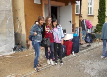 Goście  w Domu Dziecka w Skopaniu