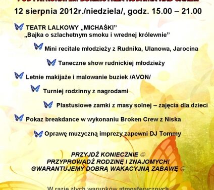 Słoneczne lato pod kasztanami w Rudniku nad Sanem