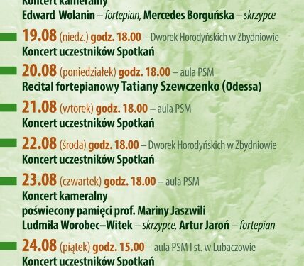 Czwarte Sierpniowe Spotkania Muzyczne w Stalowej Woli