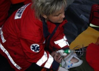 Mielec: Drugie lądowanie śmigłowca ratunkowego.