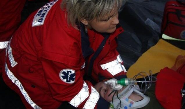 Mielec: Drugie lądowanie śmigłowca ratunkowego.