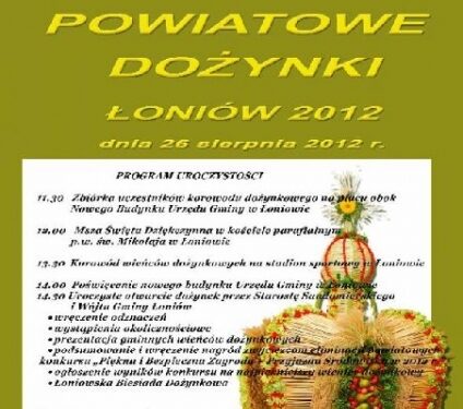 Łoniów: Powiatowe Święto Plonów – 26.08.2012