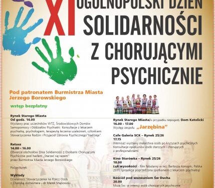 Będa solidaryzować się z osobami chorymi psychicznie
