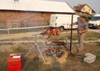 Piknik Cygański z pieczonym dzikiem