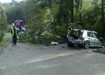 Niechobrz. Tragedia na drodze.