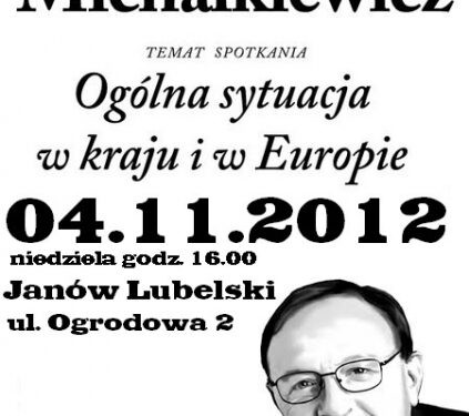 Spotkanie z redaktorem Stanisławem Michalkiewiczem.