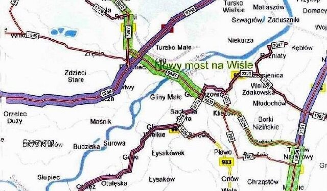 Kontrowersje wokół budowy przeprawy drogowo-mostowej na Wiśle, łączącej Podkarpacie z Kielcami.