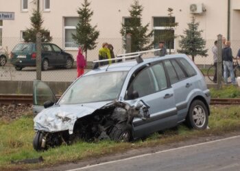 Wjechał pod lokomotywę
