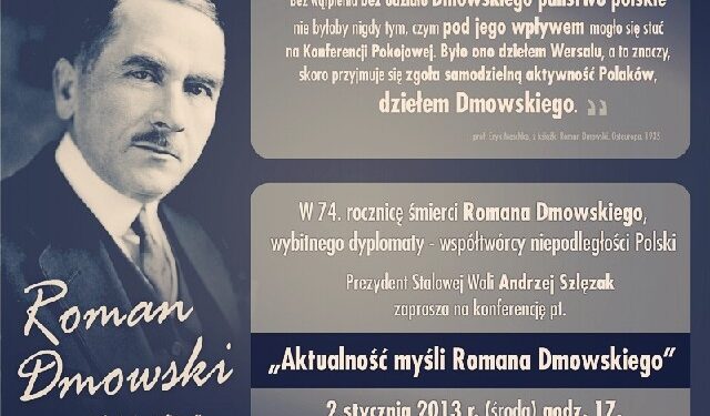 Stalowa Wola: 74 rocznica śmierci Romana Dmowskiego.