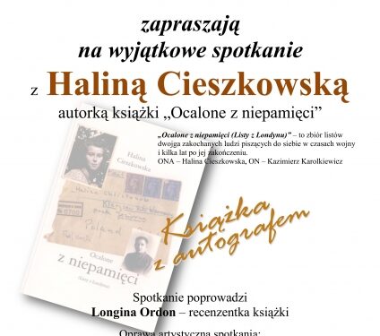 Spotkanie z Haliną Cieszkowską