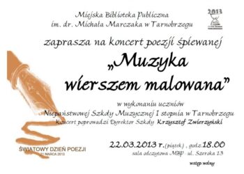 Tarnobrzeg."Muzyka wierszem malowana"