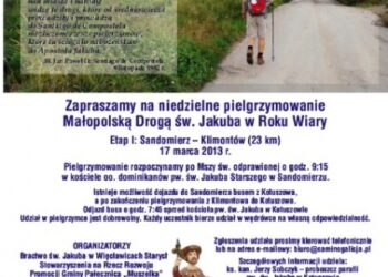 Weekendowe pielgrzymowanie Małopolską Drogą św. Jakuba
