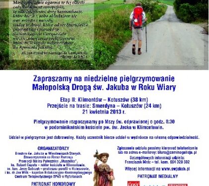 Niedzielne pielgrzymowanie Małopolską Drogą św. Jakuba