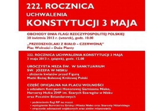 Obchody rocznicy uchwalenia Konstytucji 3. Maja.