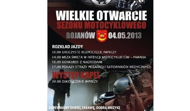 Motocyklowy zlot w Bojanowie