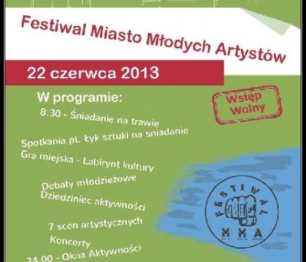 Trwają zapisy do  7 scen artystycznych Festiwalu Miasto Młodych Artystów.
