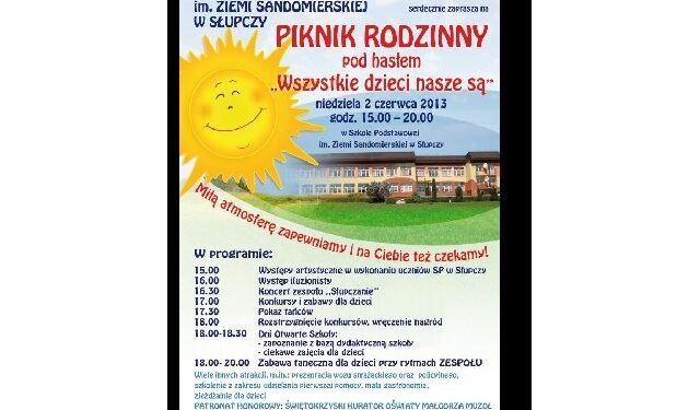 Słupcza: Piknik 'Wszystkie dzieci nasze są'.