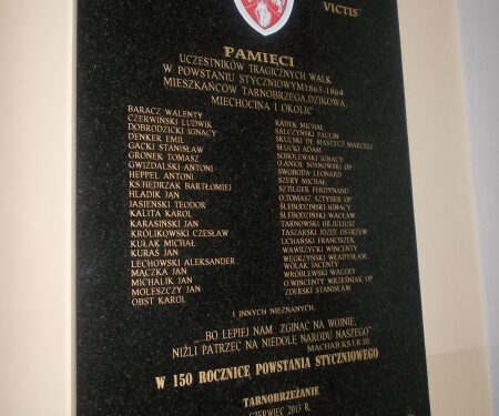 Tarnobrzeg. Obchody 150 rocznicy Powstania Styczniowego i śmierci Juliusza Tarnowskiego.