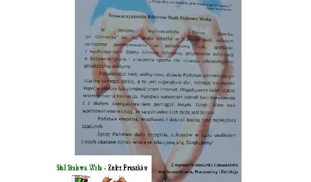 Stalowa Wola: Były słodycze – będzie też mecz.