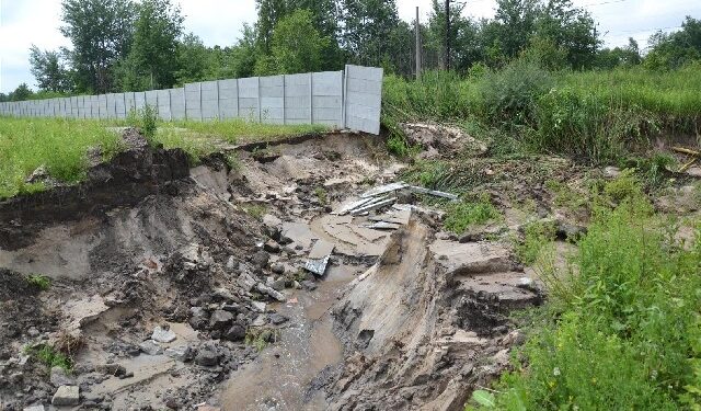 Podtopienia po nawałnicy w Chmielowie