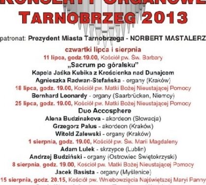 Tarnobrzeg. XXI Międzynarodowe Koncerty Organowe.