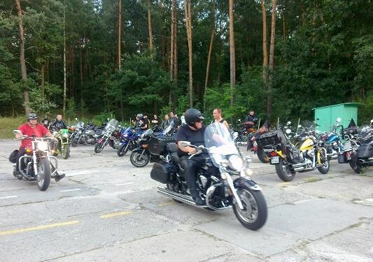 Mielec:  Motocykle w mieście.
