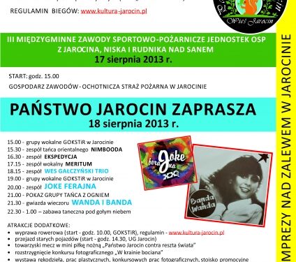 Imprezy nad zalewem w Jarocinie