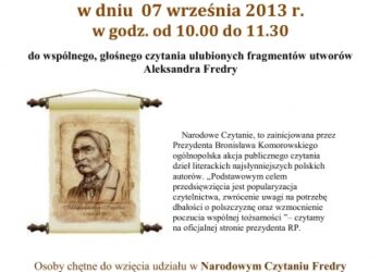 Tarnobrzeg: Czytanie Fredry