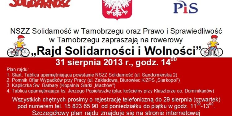 Rajd Wolności i Solidarności w Tarnobrzegu