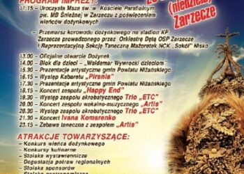 Zarzecze: Iwan Komarenko, pierogi, zabawa i wieńce dożynkowe.