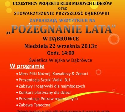 Pożegnanie lata w Dąbrówce