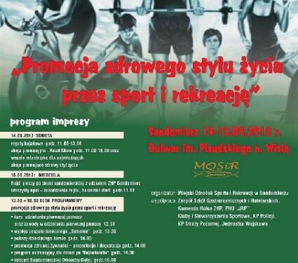 Sandomierz: Promocja zdrowego stylu życia przez sport i rekreację.