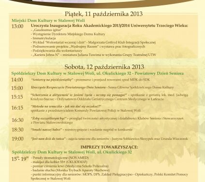 Międzynarodowy Dzień Osób Starszych w Stalowej Woli