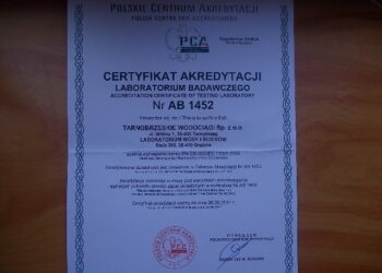 Tarnobrzeg. Certyfikat dla laboratorium Tarnobrzeskich Wodociągów.