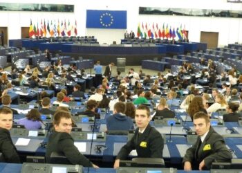 Uczniowie z Nowej Dęby na obradach w Parlamencie Europejskim