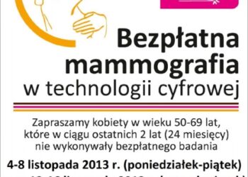 Bezpłatne badania mammograficzne w Sadnomierzu i okolicy