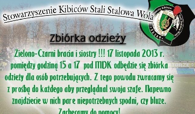 Stalowa Wola: Akcja charytatywna Stowarzyszenie Kibiców