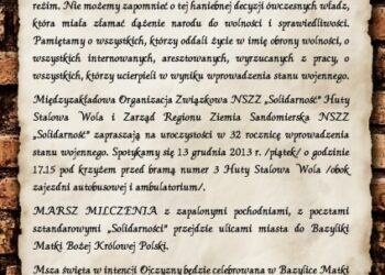 Marsz Milczenia w Stalowej Woli