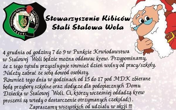 Stalowa Wola: Mikołajkowa akcja kibiców