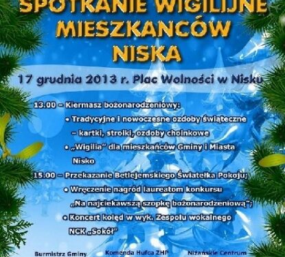 Nisko: Dziś wigilia na plantach