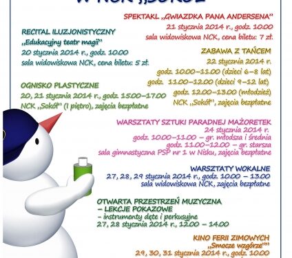 Nisko: Ferie zimowe w NCK
