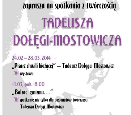 Tarnobrzeg. Spotkania z twórczością  Tadeusza Dołęgi – Mostowicza w Miejskiej Bibliotece Publicznej.