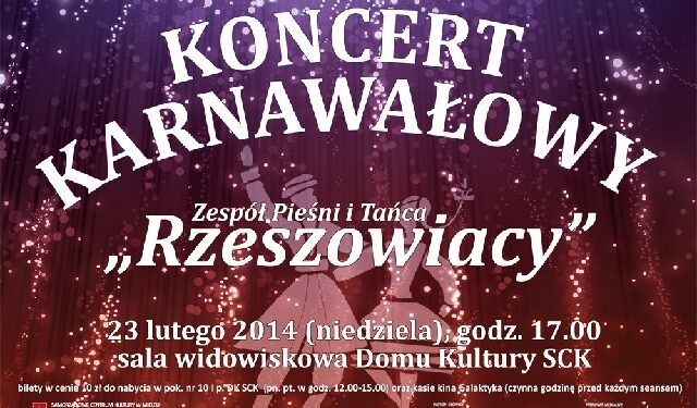 Mielec: Koncert karnawałowy 'Rzeszowiaków'.
